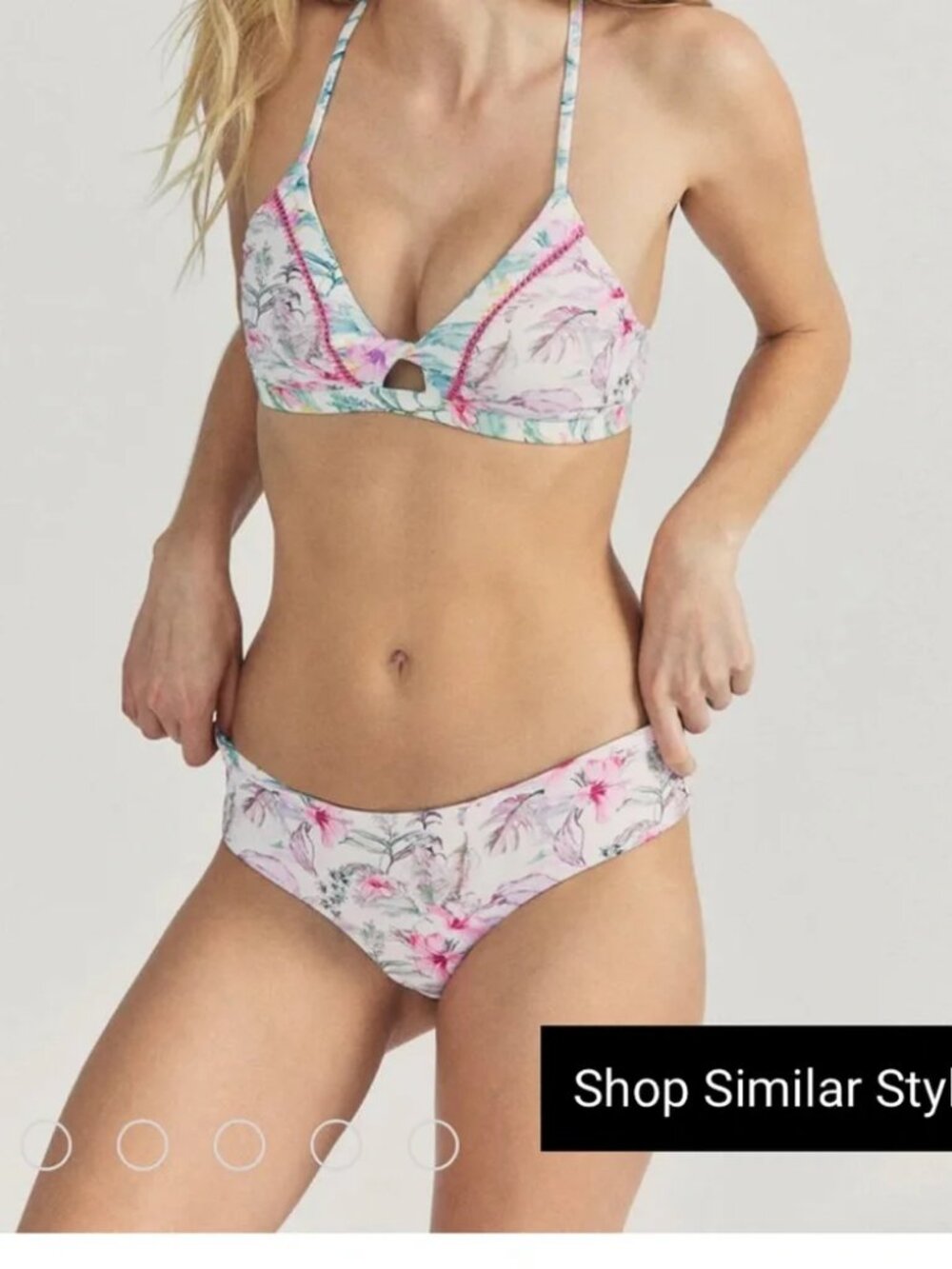 Womens LoveShackFancy x Hurley Multi Hawaiian Hibiscus (Item- 26) Swim Bikini XS